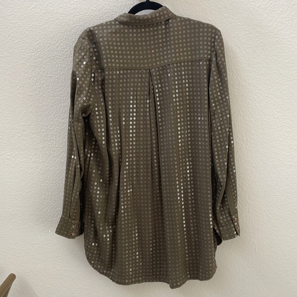 Soft Sequin Button Down - Picture 3 of 3